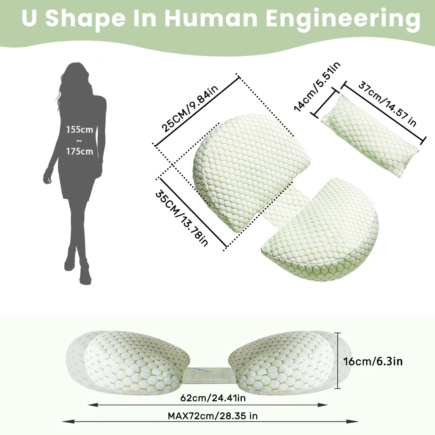 Ergonomic Pregnancy Wedge Pillow